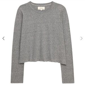 The Great grey longsleeve crop tee size 1